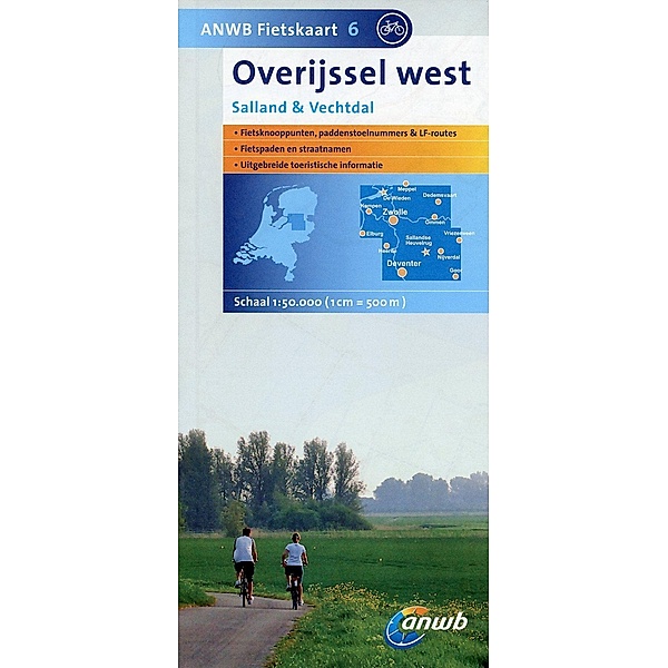 ANWB Fietskaart Overijssel west