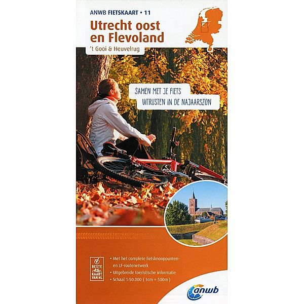 ANWB Fietskaart Utrecht oost en Flevoland