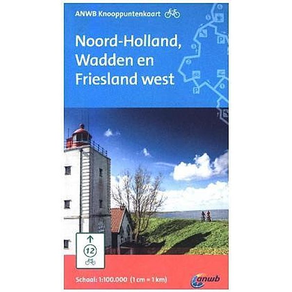 ANWB Knooppuntenkaart Noord-Holland, Wadden en Friesland west