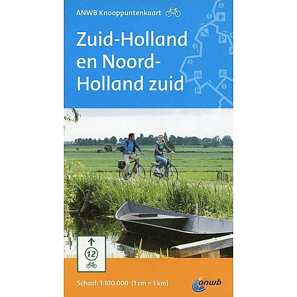 ANWB Knooppuntenkaart Zuid-Holland en Noord-Holland zuid