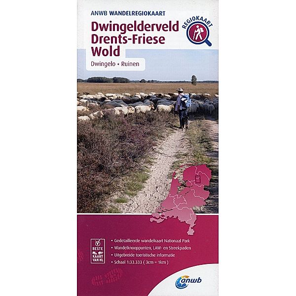 ANWB Wandelkaarten Nederland / Dwingelderveld Drents - Friese Wold (Dwingelo / Ruinen); .