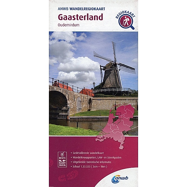 ANWB Wandelkaarten Nederland / Gaasterland   (Oudemirdum); .