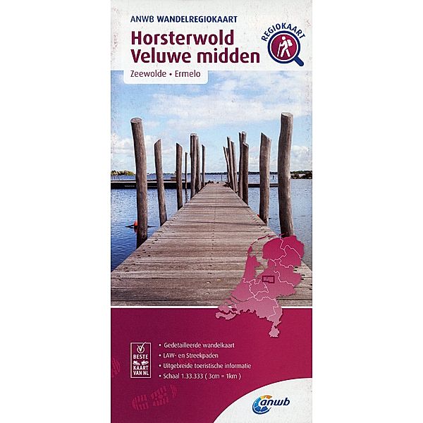 ANWB Wandelkaarten Nederland / Horsterwold  Veluwe midden (Zeewolde/ Ermelo)