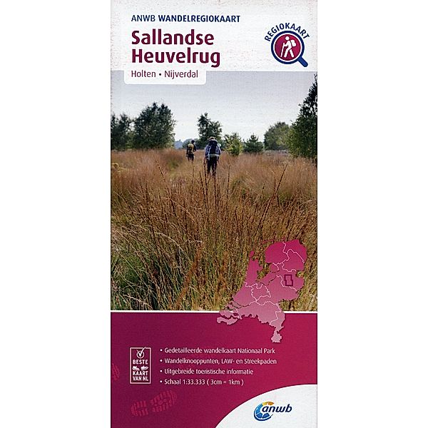 ANWB Wandelkaarten Nederland / Sallandse Heuvelrug   (Nijverdal / Holten); .