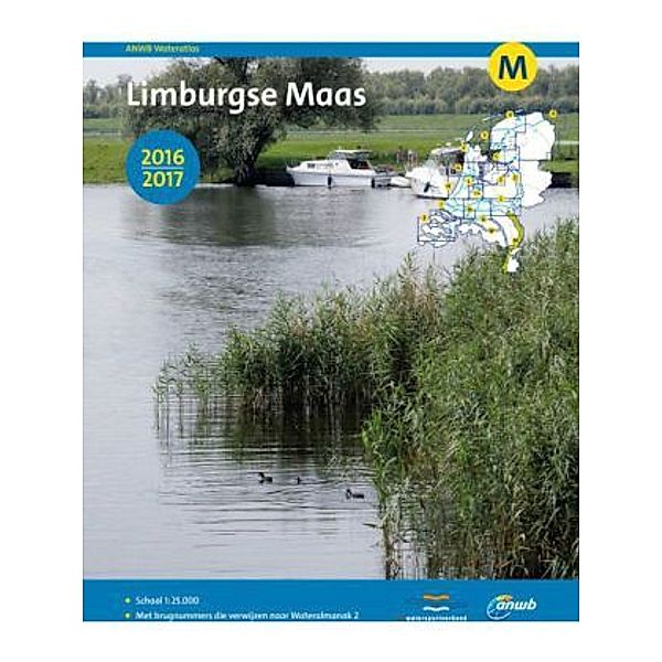 ANWB Wateratlas Wasseratlas M Limburgse Maas 2016/2017