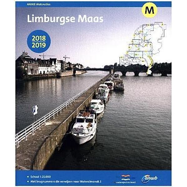ANWB Wateratlas Wasseratlas M Limburgse Maas 2018/2019