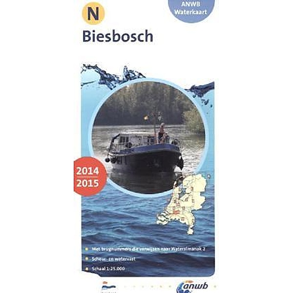 ANWB Waterkaart Biesbosch 2014/2015