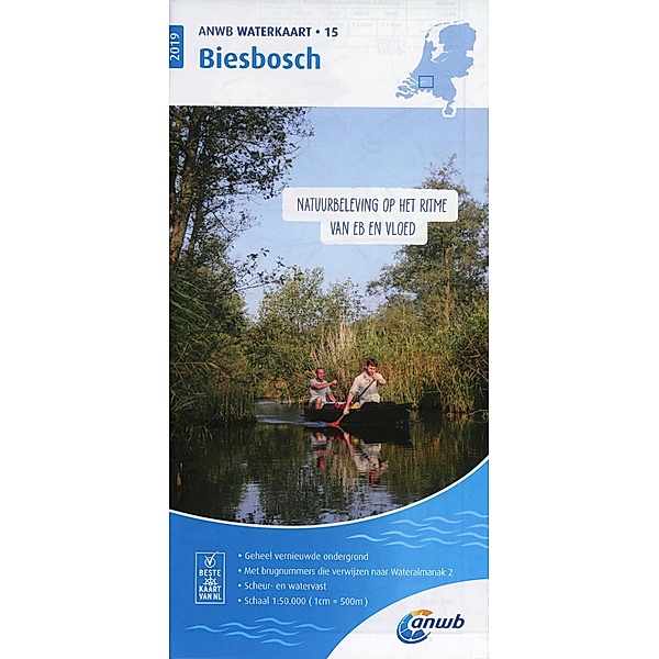 ANWB Waterkaart Biesbosch