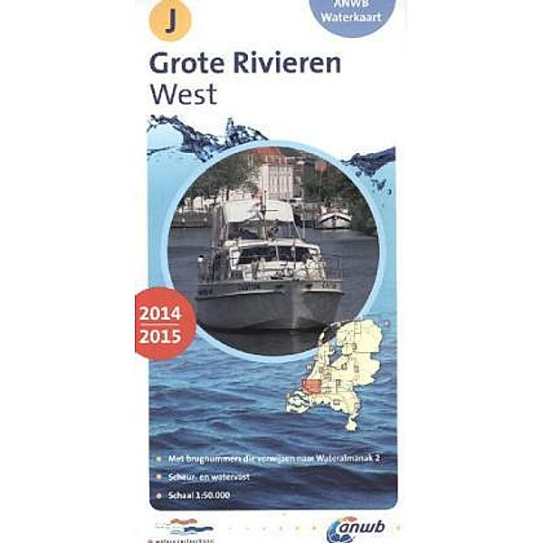 ANWB Waterkaart Grote Rivieren West 2014/2015