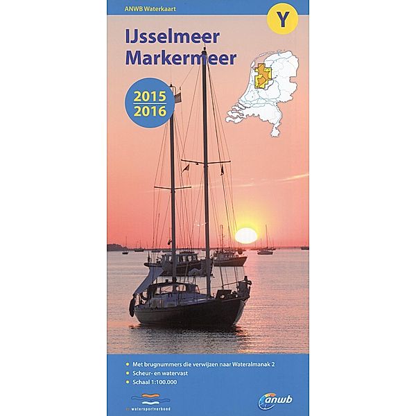 ANWB Waterkaart Ijsselmeer, Markermeer 2015/2016