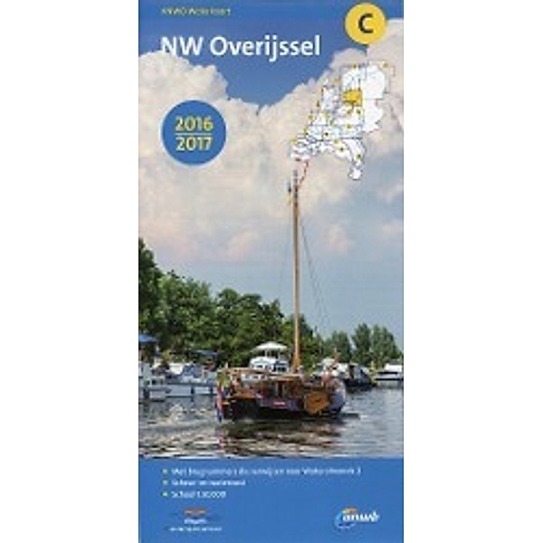 ANWB Waterkaart Noord west Overijssel 2016/2017
