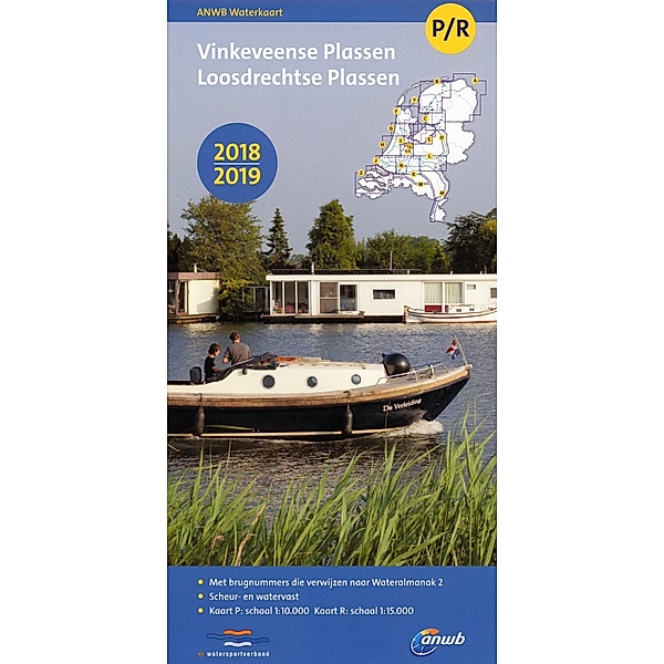 ANWB Waterkaart P/R Vinkeveense en Loosdrechtse Plassen 2018/2019, Anwb
