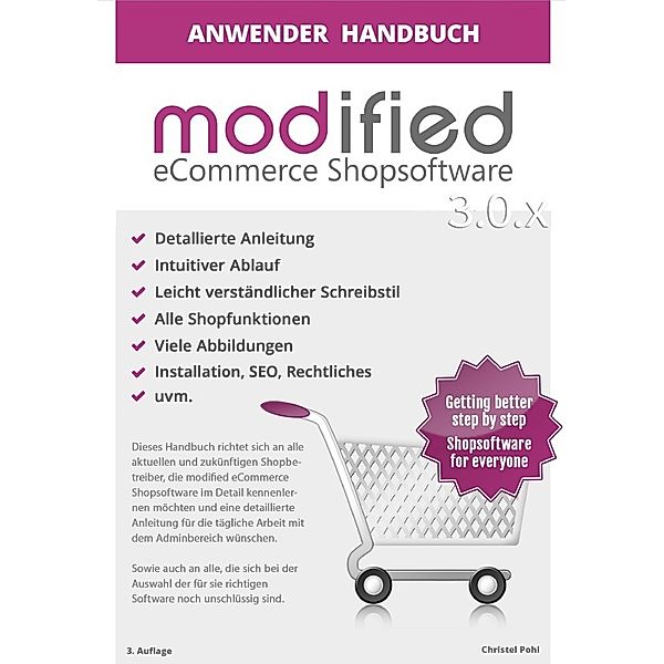 Anwenderhandbuch modified eCommerce 3.0.x, Christel Pohl