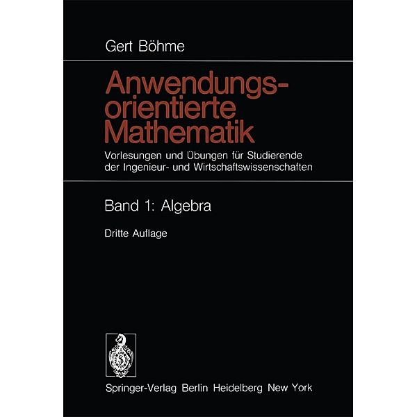 Anwendungsorientierte Mathematik, Gert Böhme