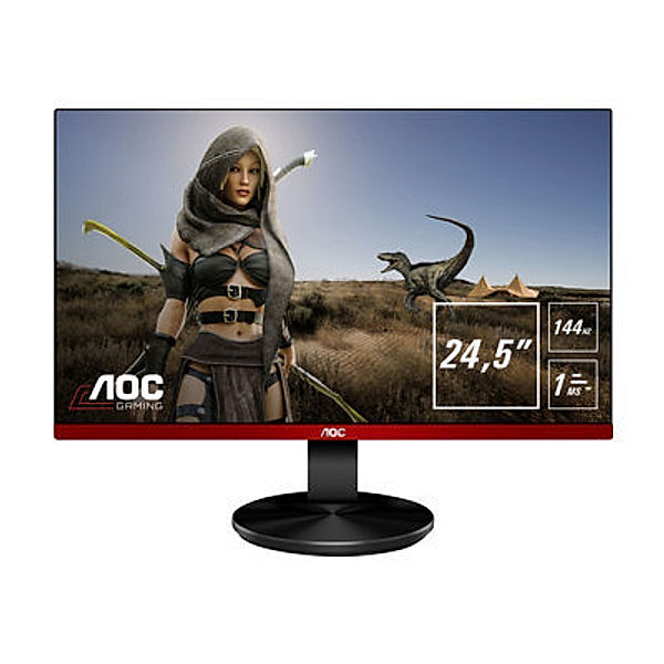 AOC G2590PX 62,23cm 24,5Zoll display 144Hz refresh rate coupled with 1ms response time and FreeSync support 3-sides frameless design