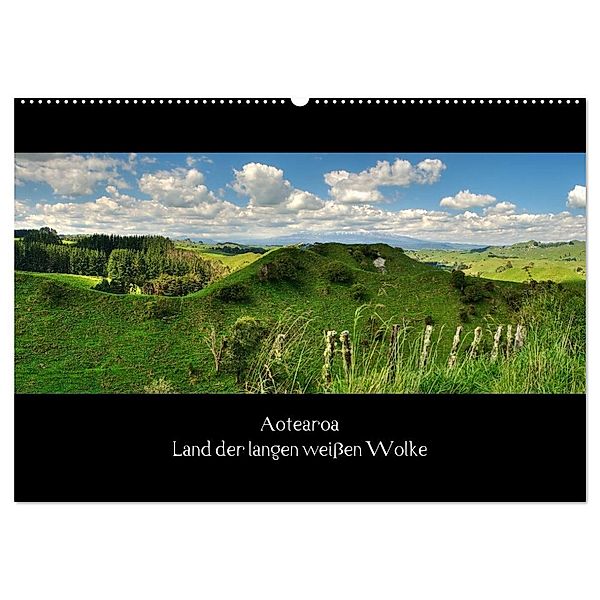 Aotearoa - Land der langen weißen Wolke (Wandkalender 2024 DIN A2 quer), CALVENDO Monatskalender, Wolfram Plettscher