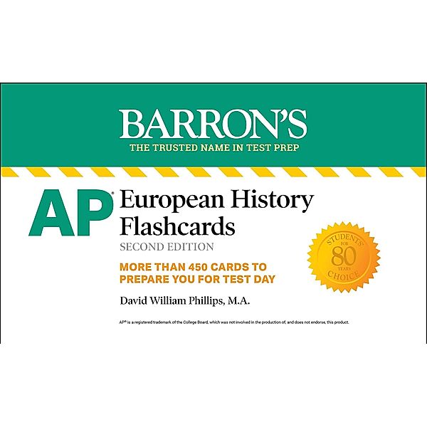 AP European History Flashcards, Second Edition: Up-to-Date Review, David William Phillips