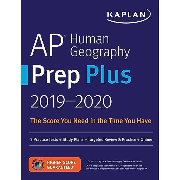 AP Human Geography Prep Plus 2019-2020, Kaplan Test Prep