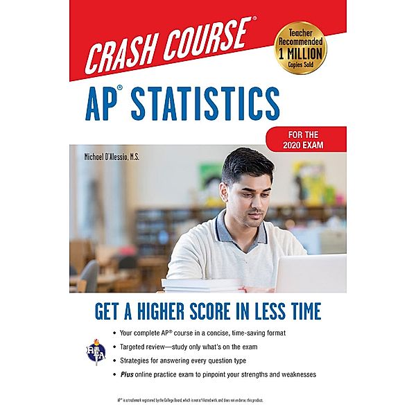 AP® Statistics Crash Course,  Book + Online / Advanced Placement (AP) Crash Course, Michael D'Alessio