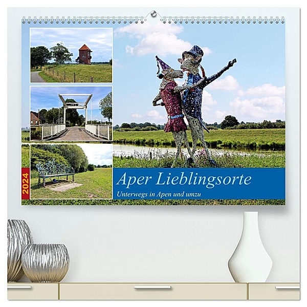 Aper Lieblingsorte (hochwertiger Premium Wandkalender 2024 DIN A2 quer), Kunstdruck in Hochglanz, Marijke Lichte