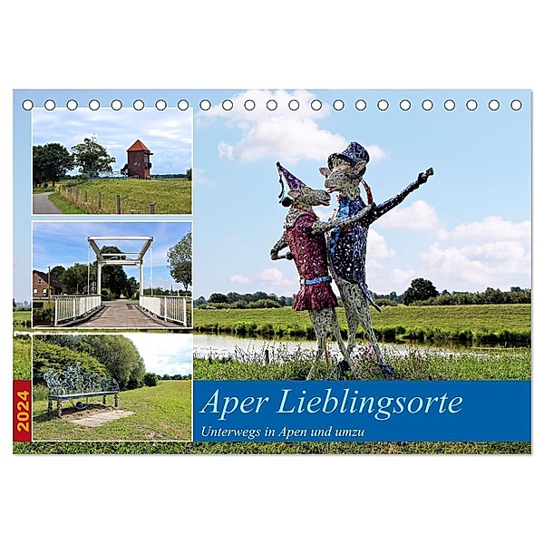Aper Lieblingsorte (Tischkalender 2024 DIN A5 quer), CALVENDO Monatskalender, Marijke Lichte
