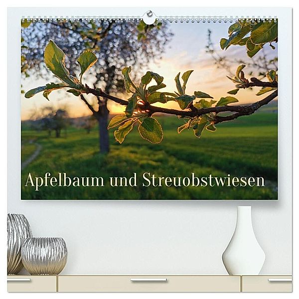 Apfelbaum und Streuobstwiesen (hochwertiger Premium Wandkalender 2024 DIN A2 quer), Kunstdruck in Hochglanz, Stefan weis