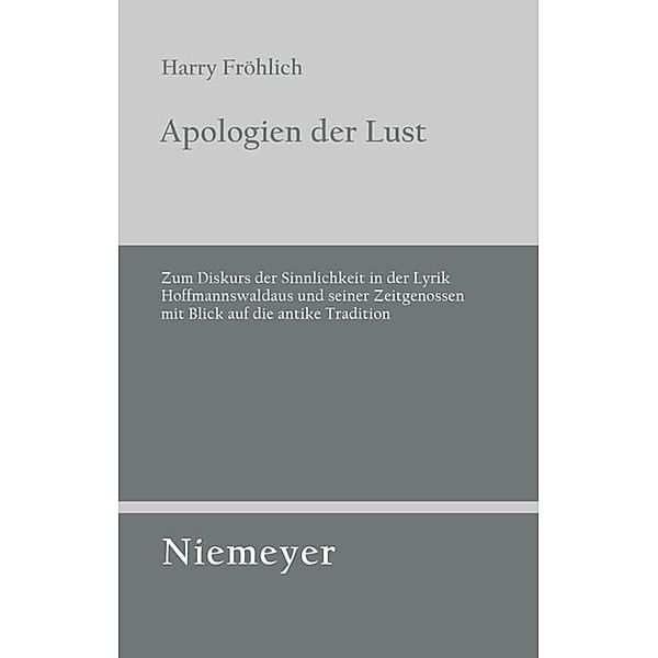 Apologien der Lust, Harry Fröhlich