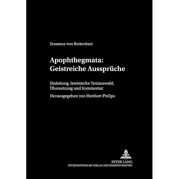 Apophthegmata: Geistreiche Aussprüche, Heribert Philips