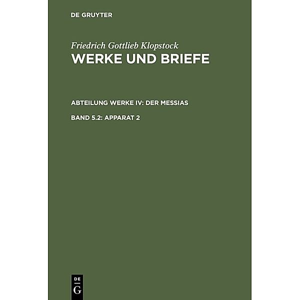 Apparat 2.Bd.5.2, Friedrich Gottlieb Klopstock