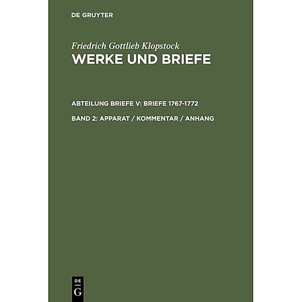 Apparat / Kommentar / Anhang.Bd.2, Friedrich Gottlieb Klopstock