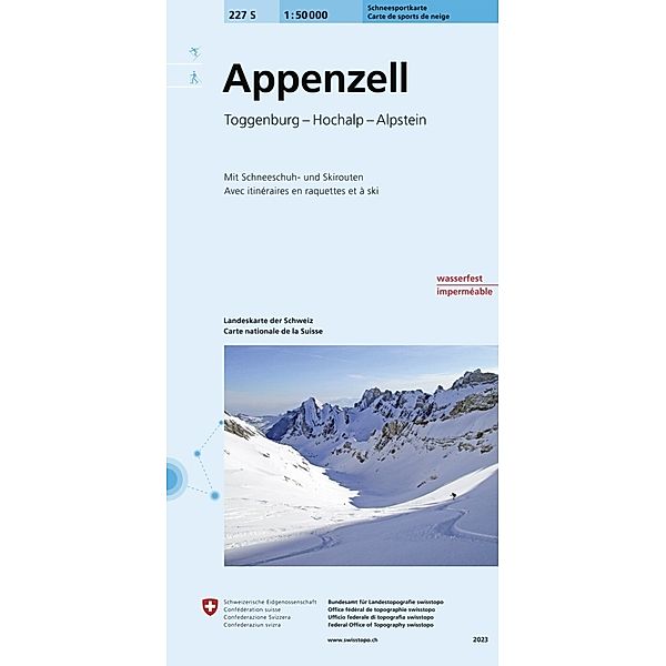 Appenzell Ski-Wanderkarte