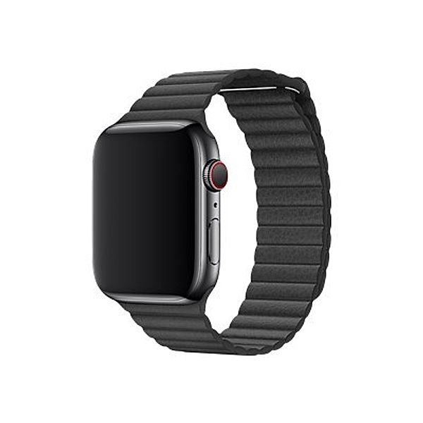 APPLE 44mm Black Leather Loop - Large