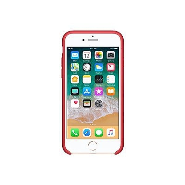 APPLE iPhone 8 / 7 Silikon Tasche - Rot