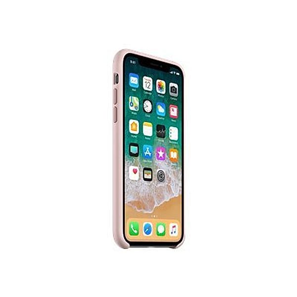 APPLE iPhone X Silikon Tasche - Pink Sand