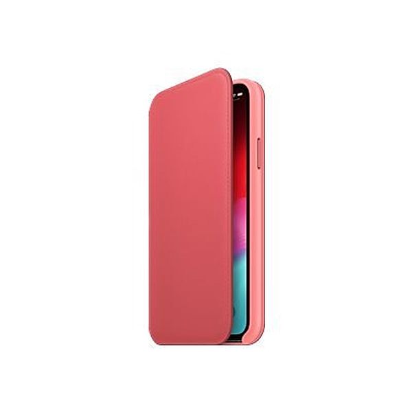 APPLE iPhone XS Leather Folio - Peony Pink