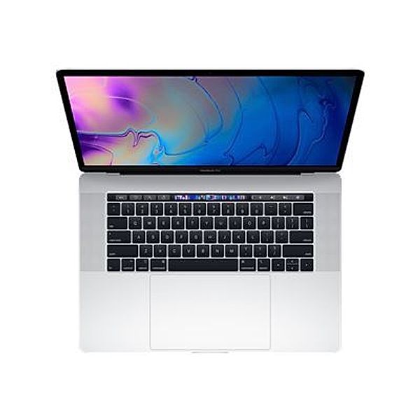 APPLE MacBook Pro TB 39,11cm 15,4Zoll Intel 6-Core i7 2,2GHz 16GB/2400MHz 256GB SSD RadeonPro 555X/4GB DE - Silber