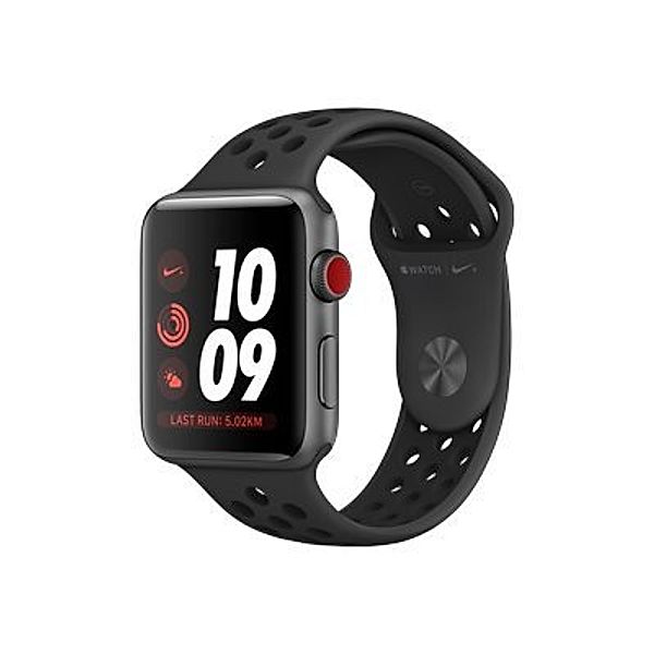 APPLE Watch Nike+ Series 3 Cellular 42mm Space Grey Aluminium Case with Anthracite Black Nike Sport Band