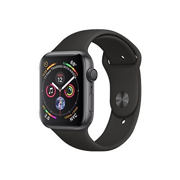 APPLE Watch Series 4 GPS 40mm Space Grey Aluminium Case with Black Sport Band