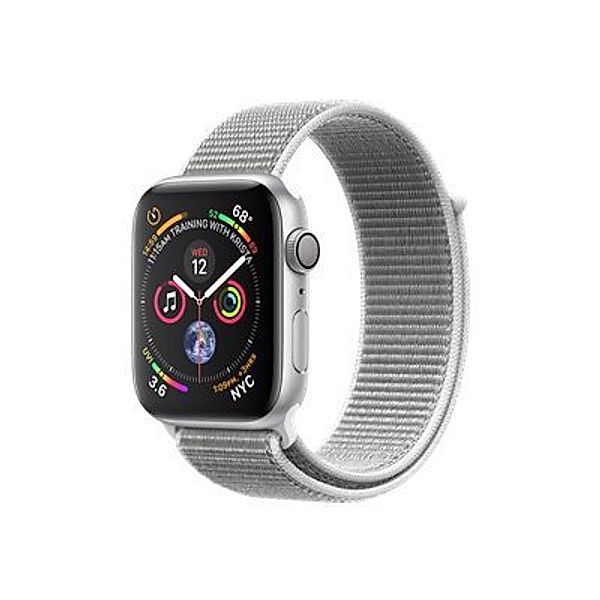 APPLE Watch Series 4 GPS 44mm Silver Aluminium Case with Seashell Sport Loop