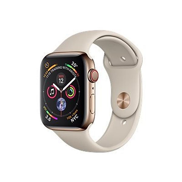 APPLE Watch Series 4 GPS + Cellular 40mm Gold Stainless Steel Case with Stone Sport Band