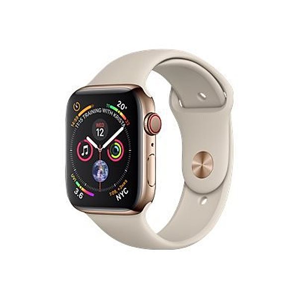 APPLE Watch Series 4 GPS + Cellular 44mm Gold Stainless Steel Case with Stone Sport Band