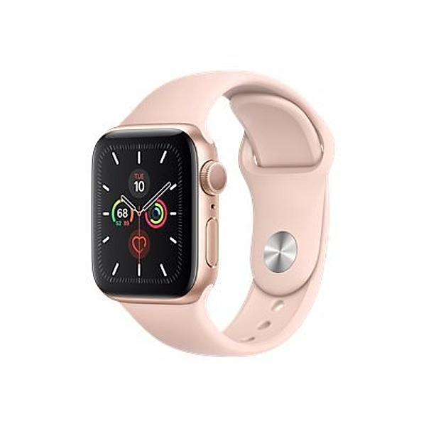 APPLE Watch Series 5 GPS 40mm Gold Aluminium Case with Pink Sand Sport Band