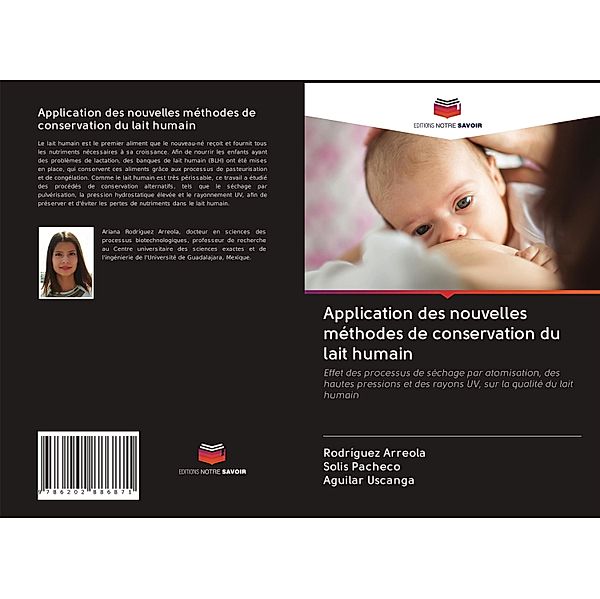 Application des nouvelles méthodes de conservation du lait humain, Rodríguez Arreola, Solis Pacheco, Aguilar Uscanga