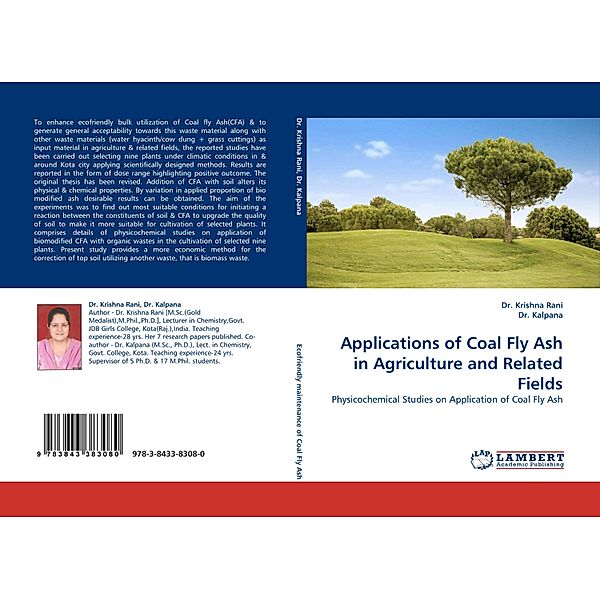 Applications of Coal Fly Ash in Agriculture and Related Fields, Dr. Krishna Rani, Dr. Kalpana