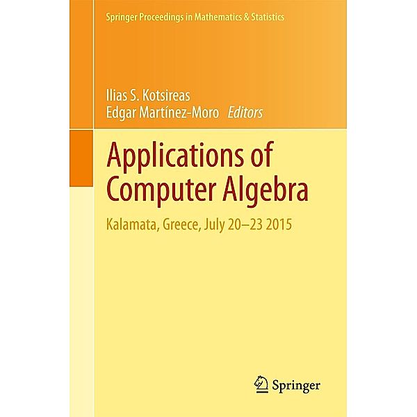 Applications of Computer Algebra / Springer Proceedings in Mathematics & Statistics Bd.198