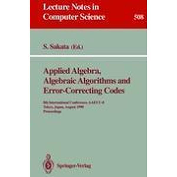 Applied Algebra, Algebraic Algorithms and Error-Correcting Codes