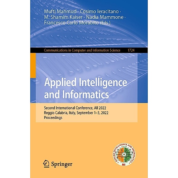 Applied Intelligence and Informatics / Communications in Computer and Information Science Bd.1724
