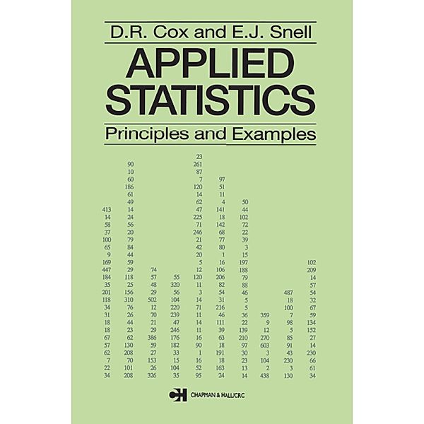 Applied Statistics - Principles and Examples, D. R. Cox, E. J. Snell