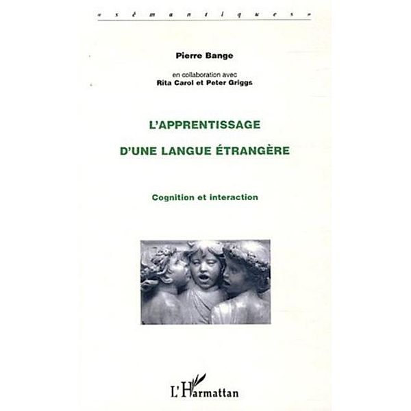 Apprentissage langue etrangere / Hors-collection, Bange Pierre