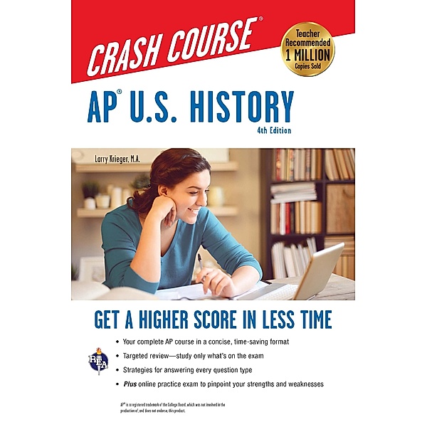 AP(R) U.S. History Crash Course, 4th Ed.,  Book + Online, Larry Krieger